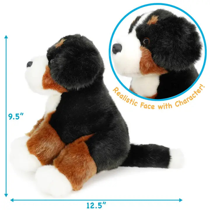 Bastien The Bernese Mountain Dog | 13 Inch Stuffed Animal - Thumbnail Image Number 3 of 3
