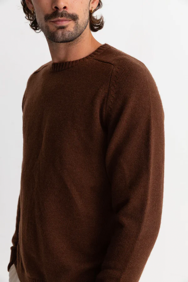 Classic Crew Knit | Chocolate - Main Image Number 4 of 5
