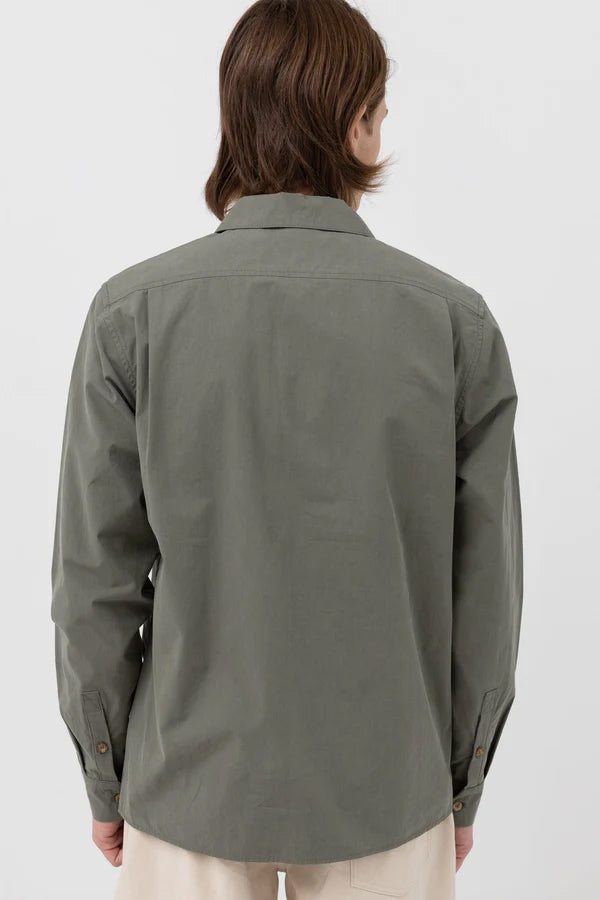 Essential LS Shirt | Moss - Main Image Number 2 of 2