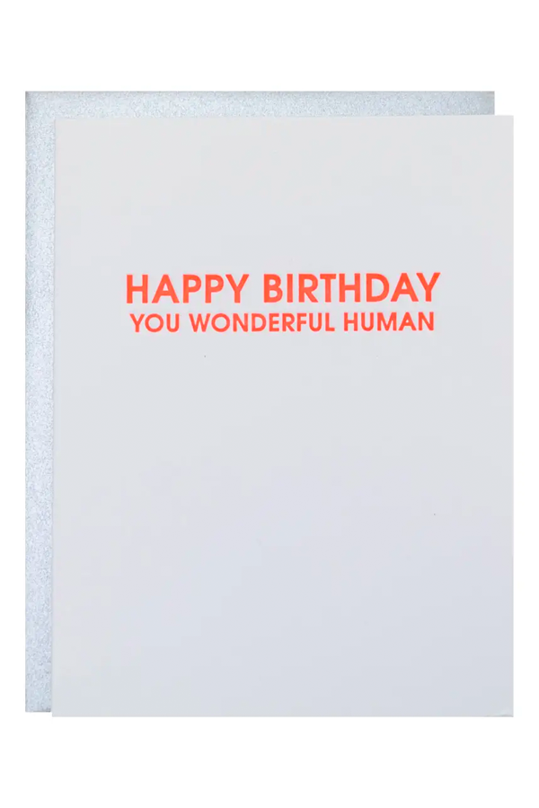 Wonderful Human Birthday Card - Visual Media Number 1 of 1