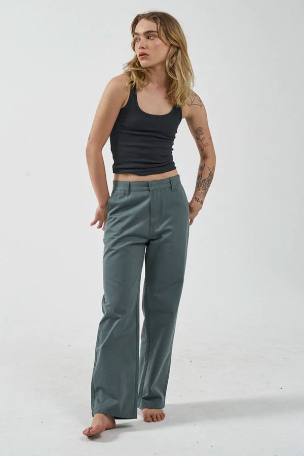 Lax Low Slung Pant | Scrubs Green - Main Image Number 1 of 3