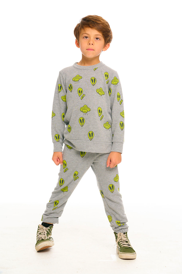Silly Alien Pants | Heather Grey - Main Image Number 3 of 5
