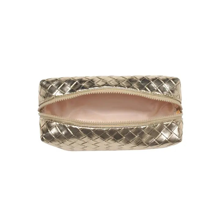 Cosmetic Pouch | Gold Weave - Visual Media Number 2 of 4