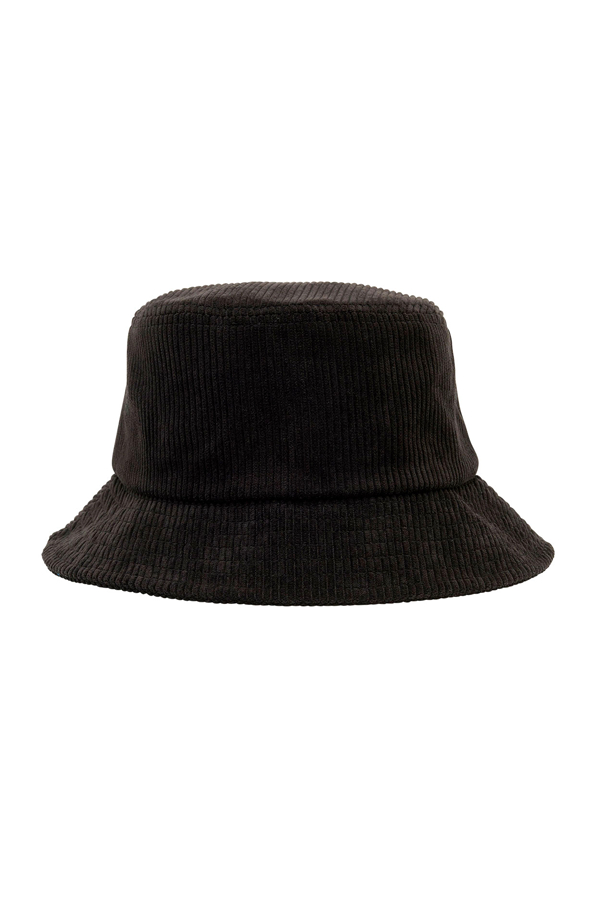 Bold Cord Bucket Hat | Black - Thumbnail Image Number 2 of 2
