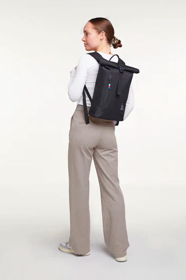 Rolltop Small Backpack | Black - Thumbnail Image Number 1 of 5
