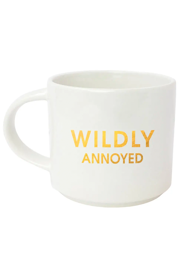 Wildly Annoyed Mug | White Gold