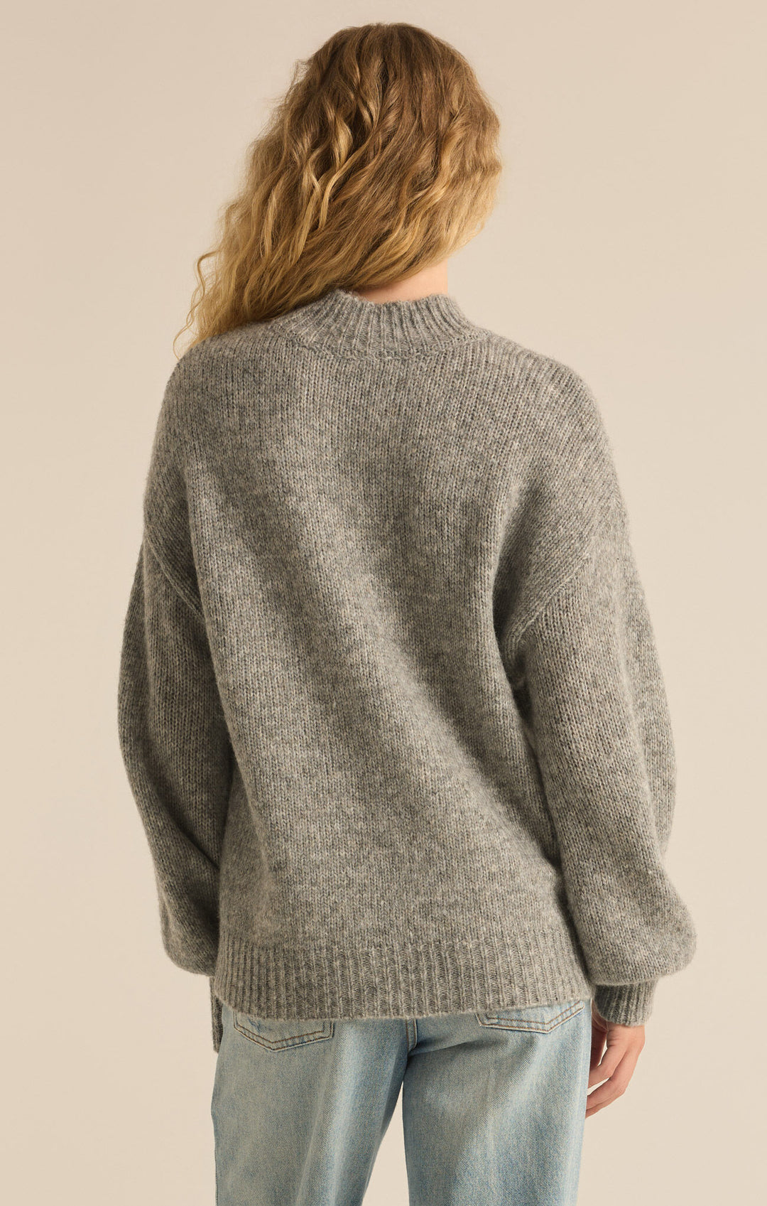 Danica Sweater | Classic Heather Grey - Visual Media Number 3 of 3