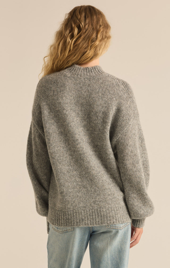 Danica Sweater | Classic Heather Grey - Thumbnail Image Number 3 of 3
