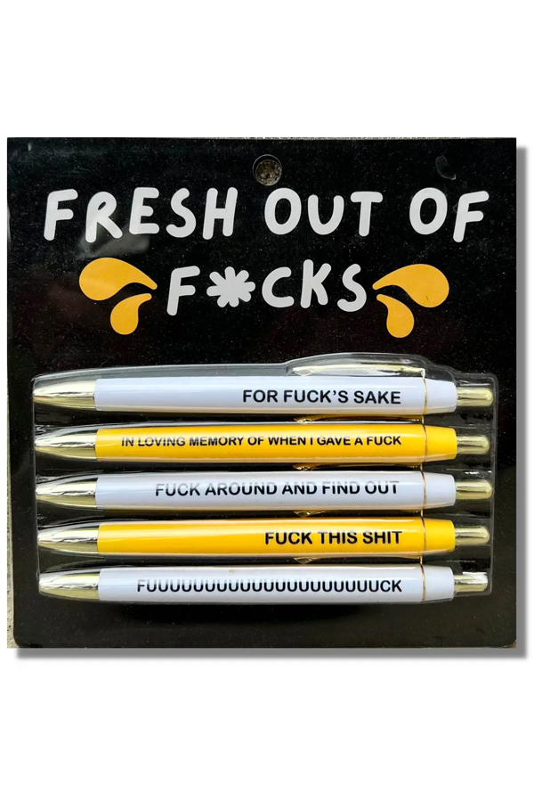 Fresh Out Of Fucks Pen Set - Main Image Number 1 of 1