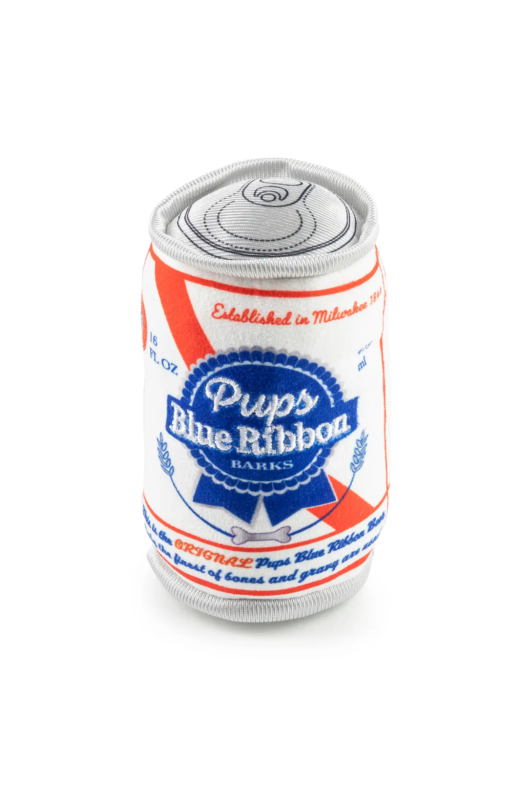 Pups Blue Ribbon Can | Squeaker Dog Toy - Visual Media Number 2 of 2
