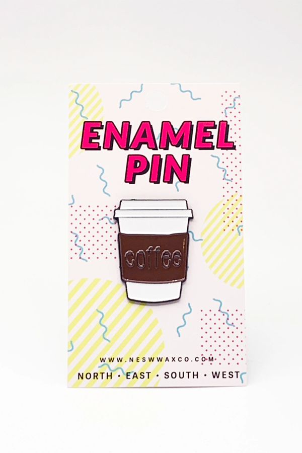 Coffee Please Enamel Pin - Main Image Number 1 of 2