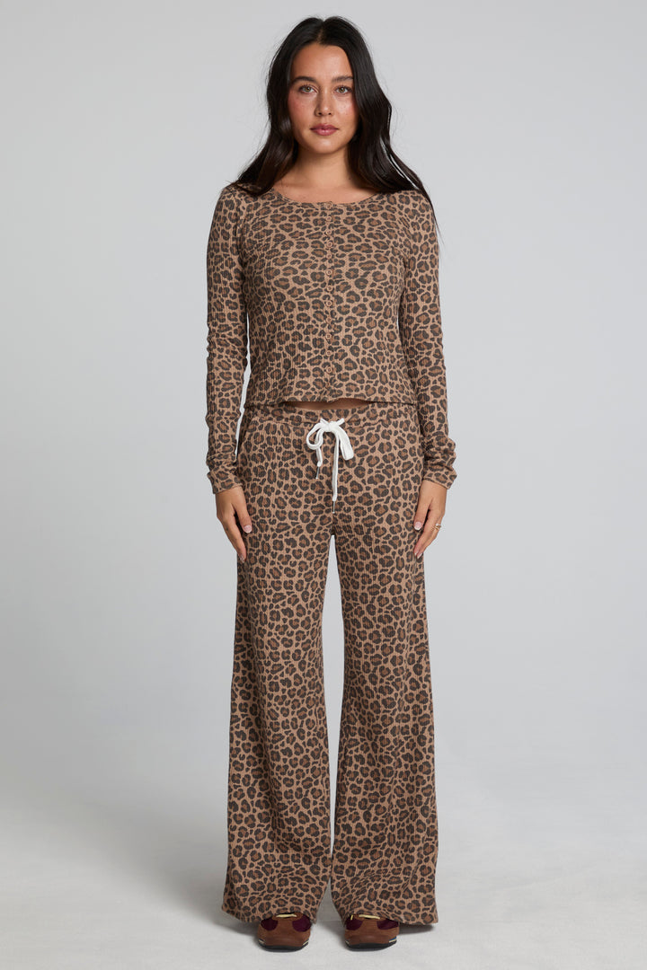 Klara Button Down Top | Leopard - Thumbnail Image Number 1 of 4
