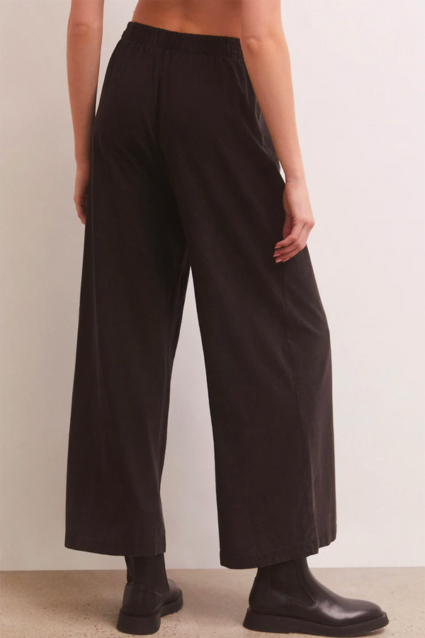 Scout Jersey Flare Pant | Black - Thumbnail Image Number 3 of 3
