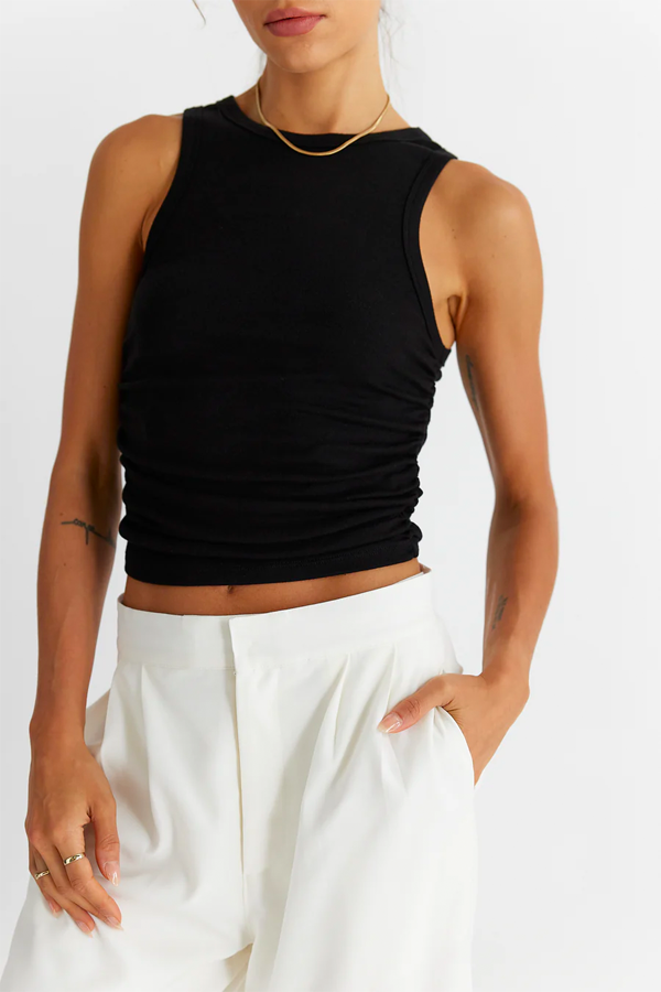 The Andi Top | Black - Thumbnail Image Number 2 of 4
