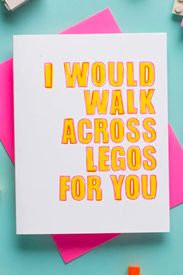 Walk Across Legos Card - Main Image Number 1 of 1