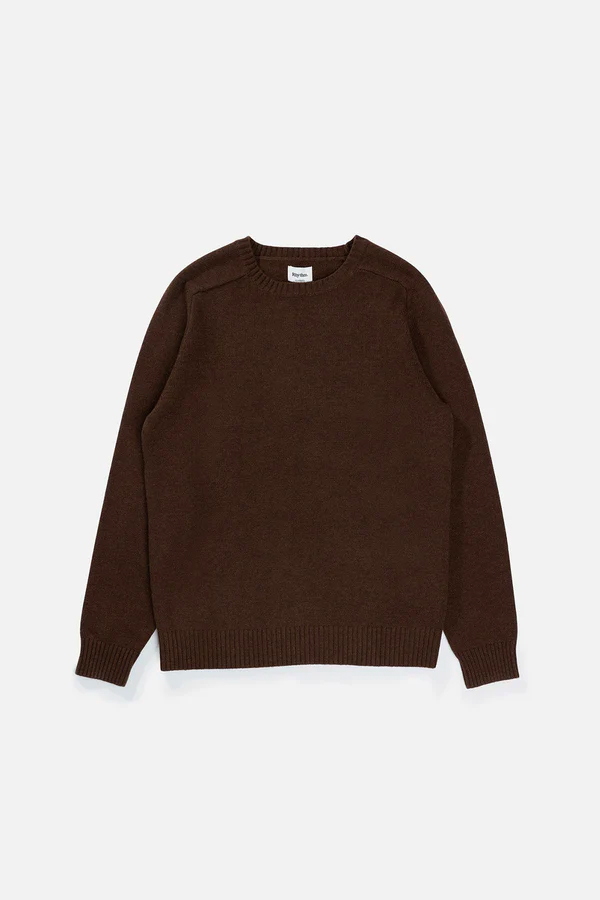Classic Crew Knit | Chocolate - Main Image Number 1 of 5