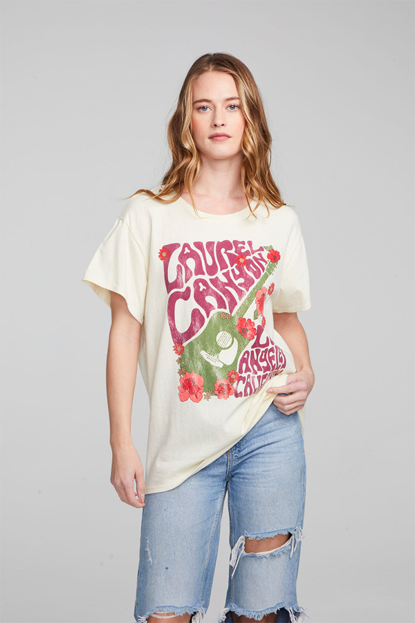 Laurel Canyon Poster Tee | Almond - Main Image Number 2 of 3