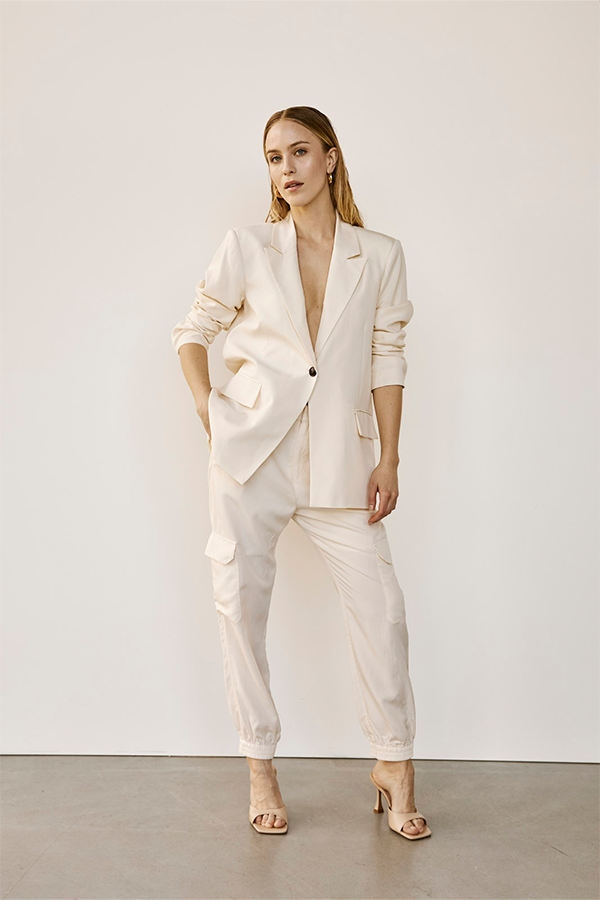 Allison Cargo Pant | White - Main Image Number 2 of 4