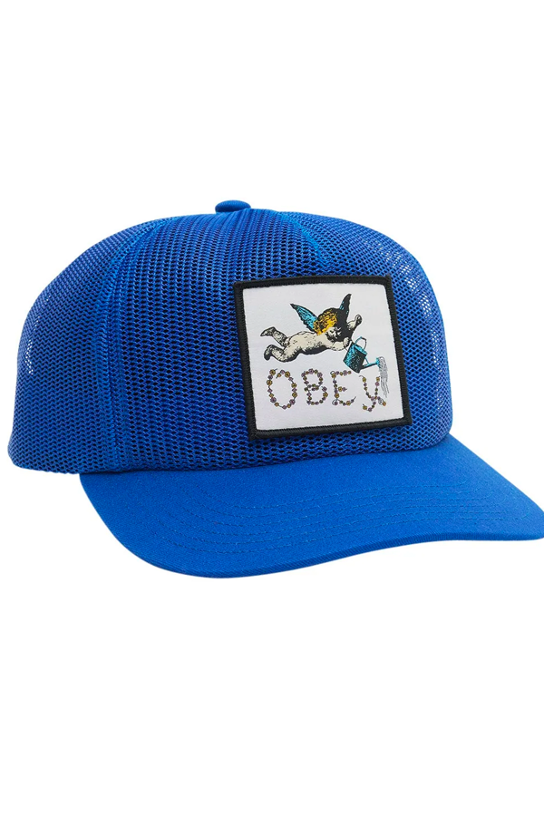 Obey Angel Mesh Trucker | True Blue - Main Image Number 1 of 2