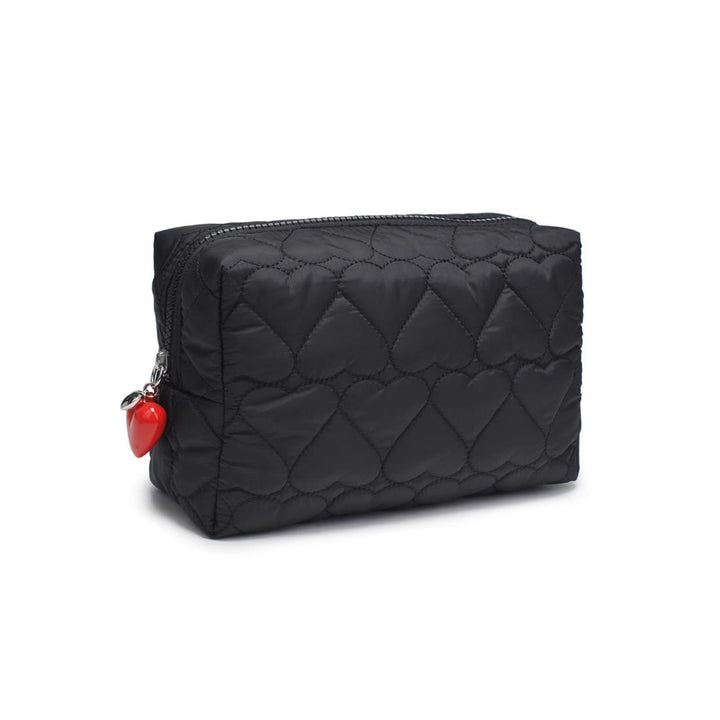Pull My Heart Cosmetic Pouch | Black - Thumbnail Image Number 1 of 4
