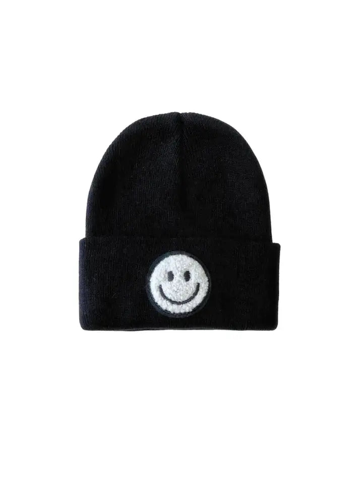 Smiley Baby Kids Beanie | Black - Visual Media Number 2 of 2