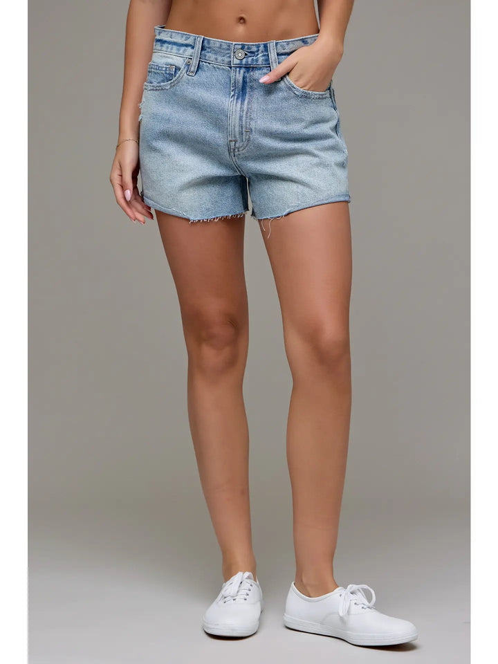 High Waisted Boyfriend Shorts - Thumbnail Image Number 6 of 6
