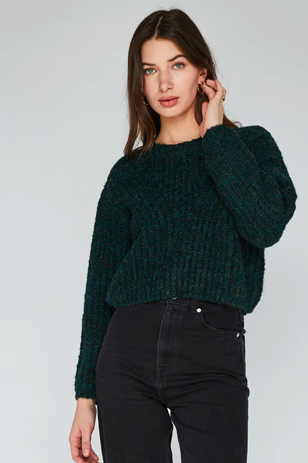 Carnaby Jumbo Sweater | Heather Pine - Thumbnail Image Number 2 of 3
