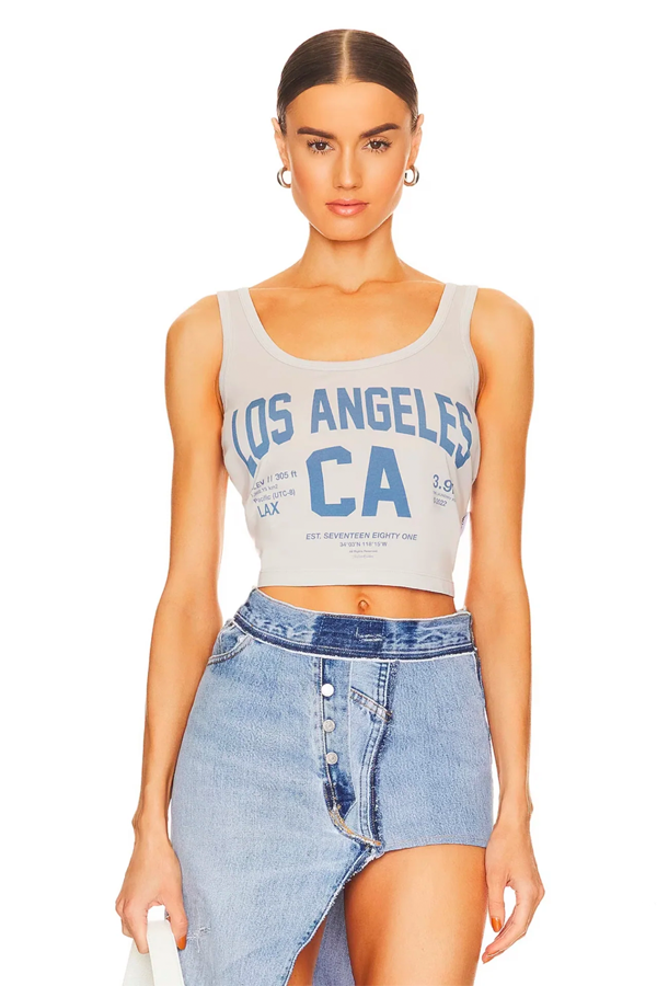 Welcome To Los Angeles Boxy Tank | Stardust