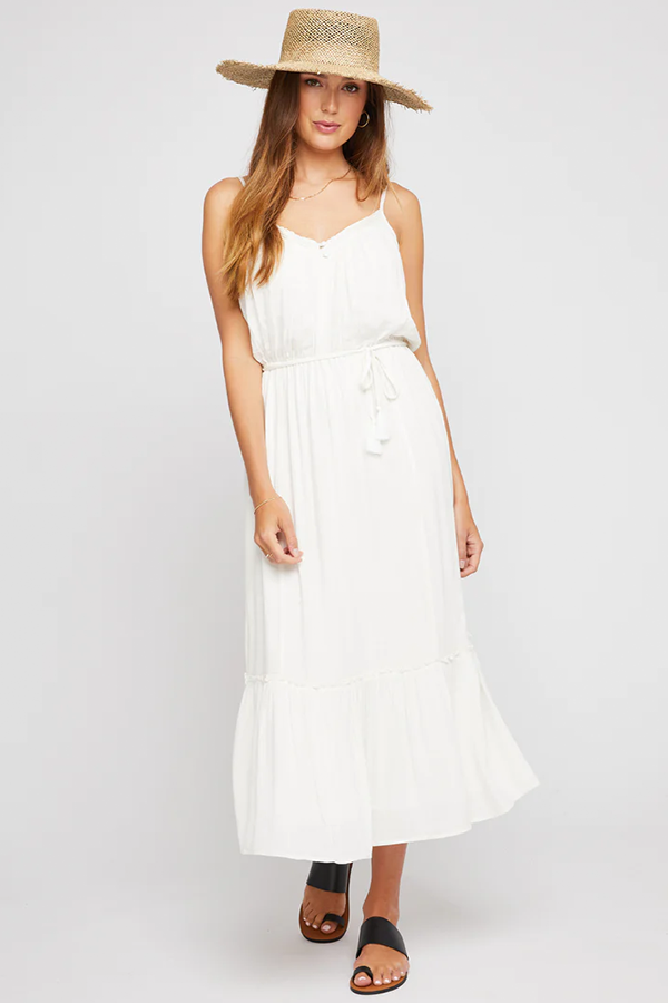 Russo Gauze Dress | White - Visual Media Number 1 of 2