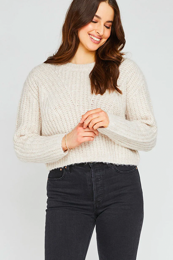Carnaby Jumbo Sweater | Cream - Thumbnail Image Number 2 of 3
