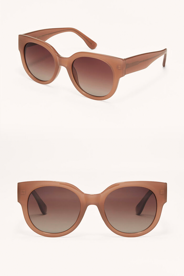 Lunch Date Sunglasses | Taupe - Gradient - Main Image Number 2 of 2