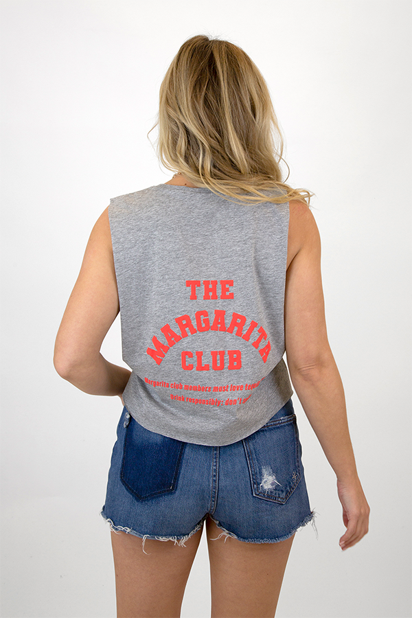 Margarita Club Member Tank | Heather Grey - Visual Media Number 2 of 2