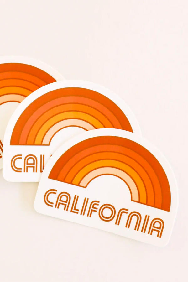 California Rainbow Sticker | Orange - Main Image Number 1 of 1