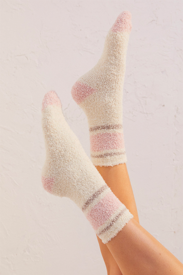 2-Pack Plush Dot Socks | Bone