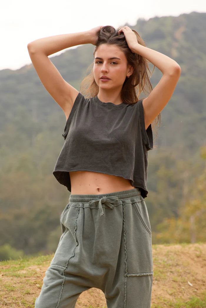 The Ana Tank | Vintage Black - Visual Media Number 1 of 2