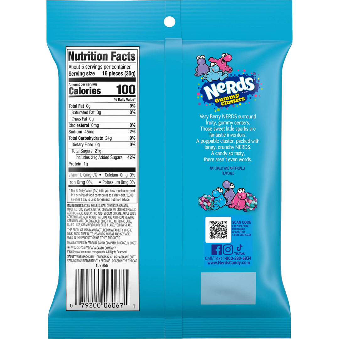 Nerds Gummy Clusters Very Berry 5oz Bag - Visual Media Number 2 of 2