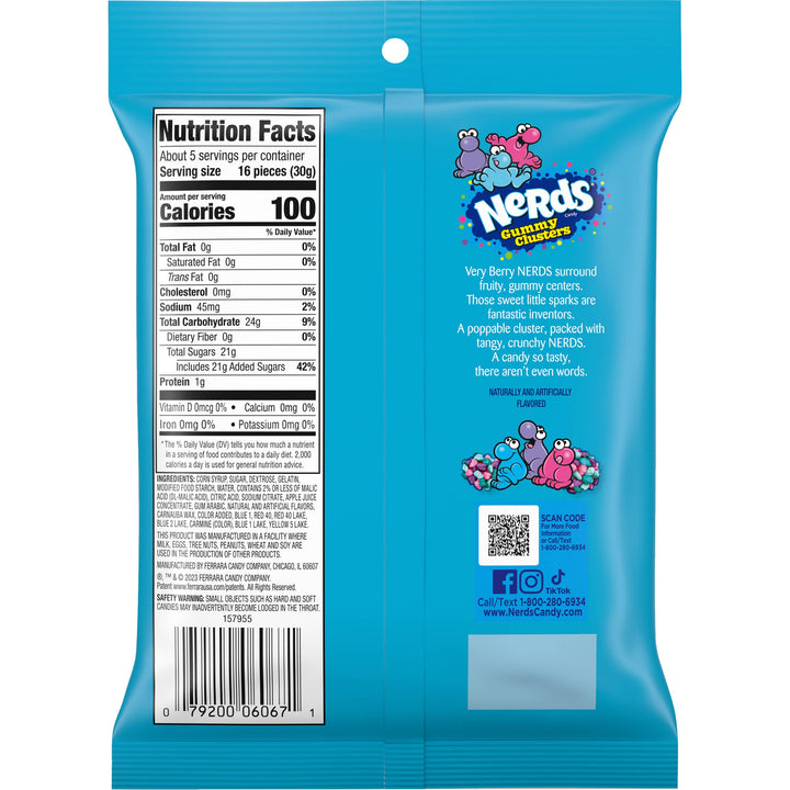 Nerds Gummy Clusters Very Berry 5oz Bag - Thumbnail Image Number 2 of 2
