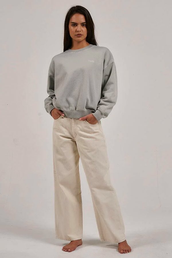 Tempo Slouch Crew | Sage Grey - Thumbnail Image Number 3 of 4
