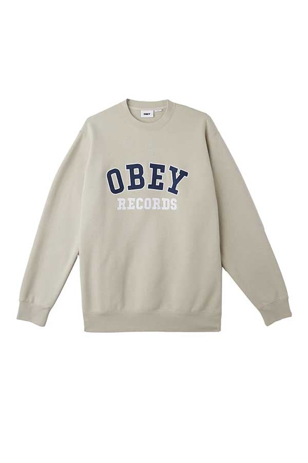 Obey Records Crew | Silver Grey - Main Image Number 1 of 2