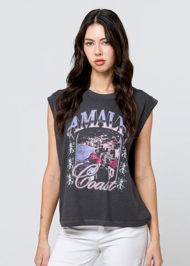 Amalfi Coast Tank | Vintage Black - Thumbnail Image Number 1 of 2
