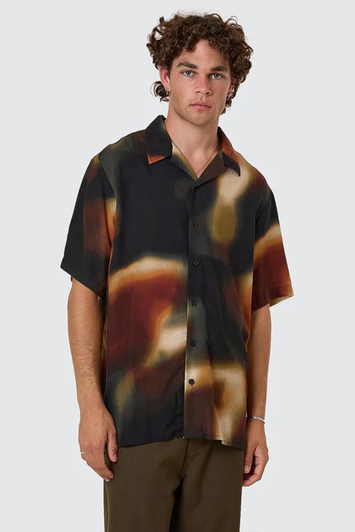 Metamorphic Daze Bowling Shirt | Black - Thumbnail Image Number 1 of 2
