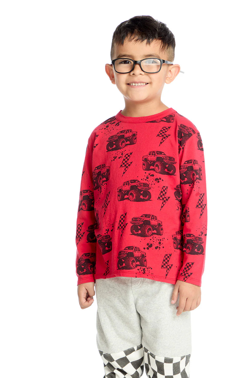 Monster Trucks Tee | Crimson - Visual Media Number 1 of 2