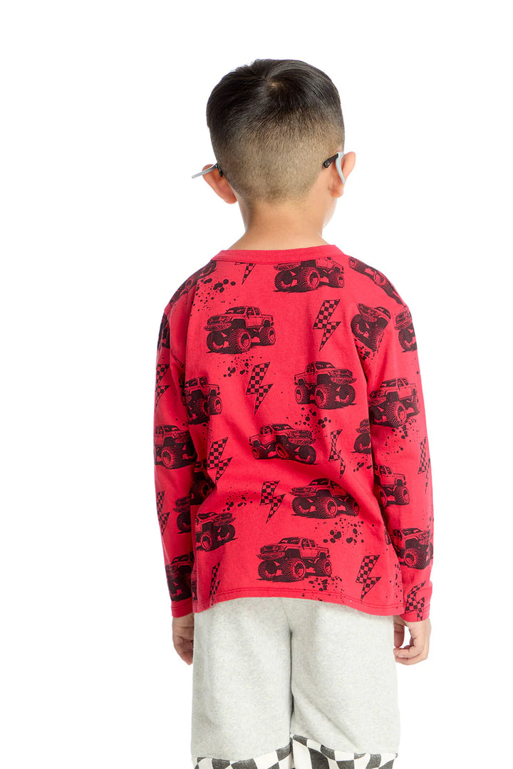 Monster Trucks Tee | Crimson - Thumbnail Image Number 2 of 2
