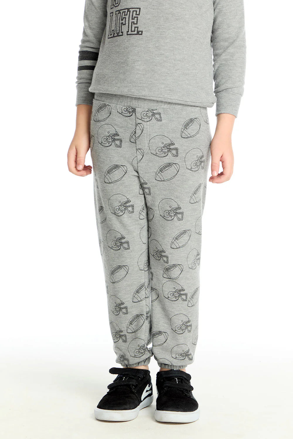 Football Is Life Pants | Heather Grey - Visual Media Number 1 of 2