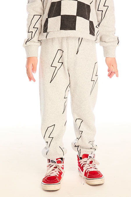 All Over Bolts Pants | Heather Grey - Visual Media Number 1 of 3