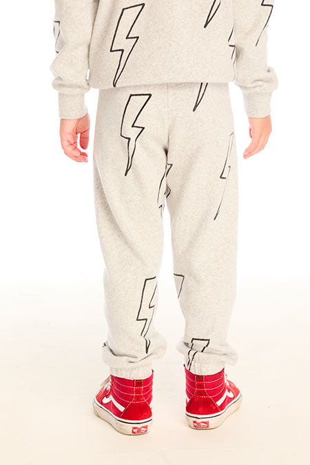 All Over Bolts Pants | Heather Grey - Visual Media Number 2 of 3