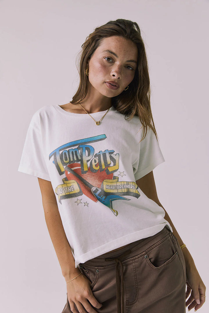 Tom Petty 1980 Tour Tee | White - Thumbnail Image Number 1 of 3
