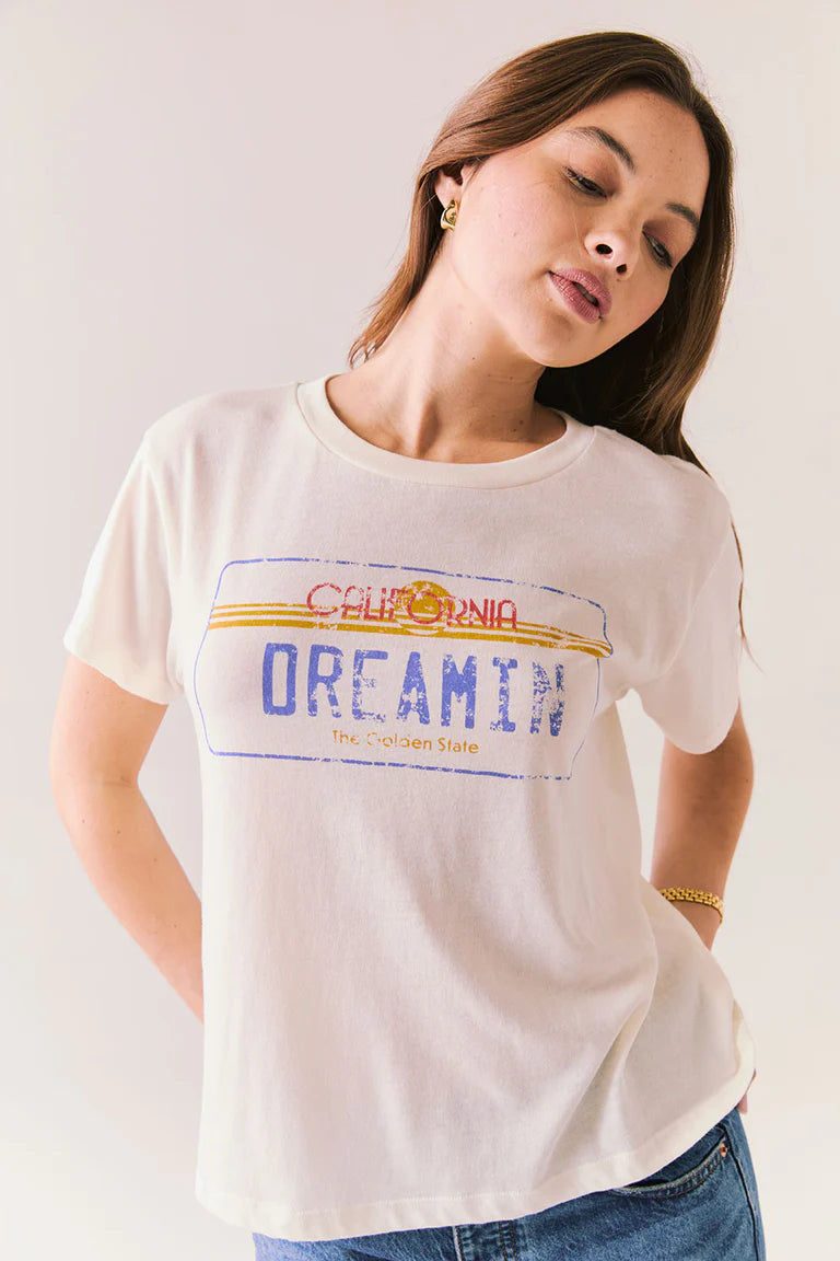 Cali Dreamin Tee | Starry White - Visual Media Number 1 of 2