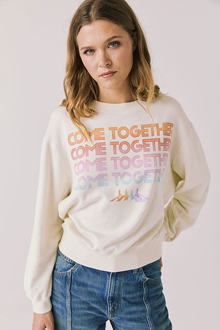 The Beatles Come Together Pullover | Starry White - Visual Media Number 1 of 2