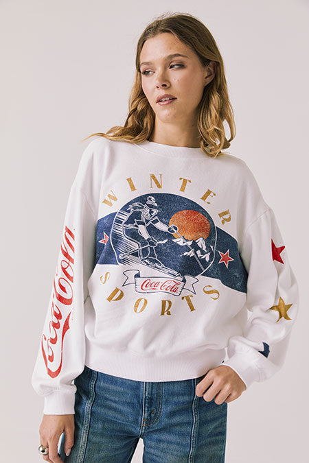 Coca Cola Winter Sports Pullover | White - Visual Media Number 3 of 3